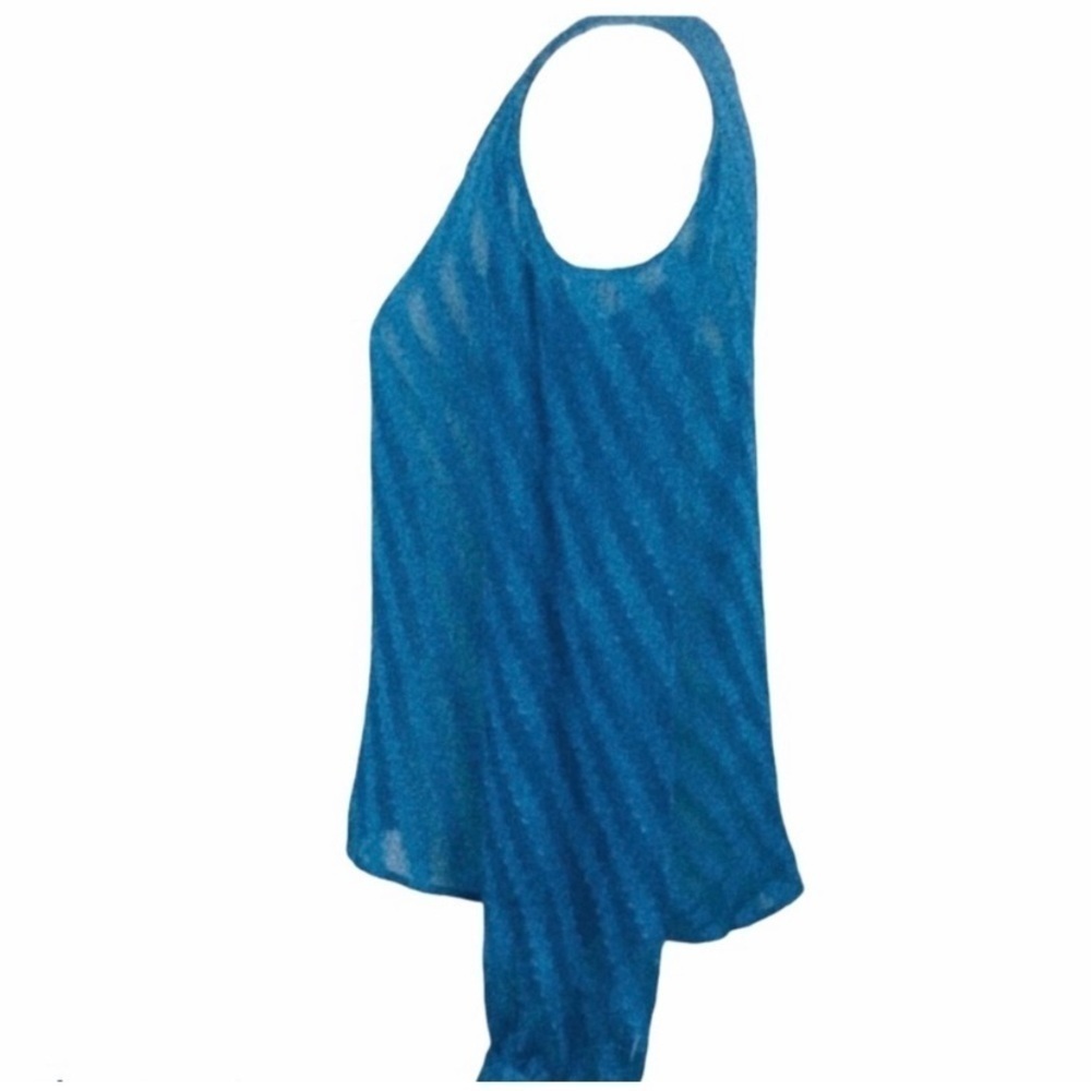Love Fire Top Cold Shoulder Turquoise Size S - Picture 3 of 8